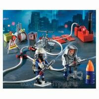 Пожарная служба: Пожарная команда с насосом Playmobil 4825pm