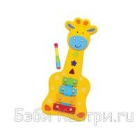 Lubby Игрушка Ксилофон Жираф 4 тона, дерево 6517
