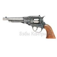 Металлический 8-зарядный револьвер Edison Giocattoli Navy Antik 16392