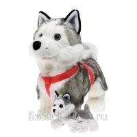Интерактивная мягкая собака Хаски со щенком Hasbro GPZ11868dog