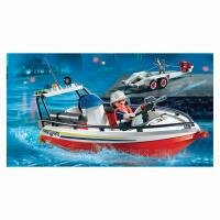 Пожарная служба: Пожарная лодка с прицепом Playmobil 4823pm