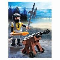 Рыцари: Охранник Рыцарей Льва с пушкой Playmobil 4870pm