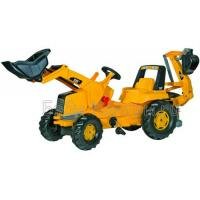 Педальный трактор Rolly Toys CAT Backhoe-Loader 813001