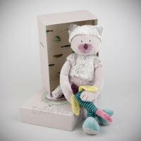 660022 R0 Игрушка мягкая Moulin Roty Кот Chamalo в подароч.упаковке 34см