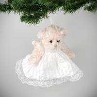 7340031306232 R0 Игрушка мягкая Bukowski Мишка в белом платье Natalie-Angel (25cm)