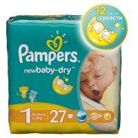 Подгузники Pampers New Baby Newborn 2-5 кг. 27 шт. (1)