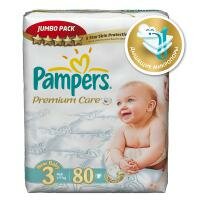 Подгузники Pampers Premium Care 4-9 кг. 80 шт. (3)