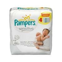 Салфетки увлажненные Pampers Sensitive сменный блок 4х56 шт