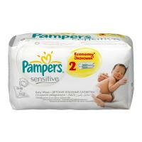 Салфетки увлажненные Pampers Sensitive сменный блок 2х56 шт