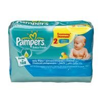Салфетки увлажненные Pampers Baby Fresh сменный блок 2х64 шт