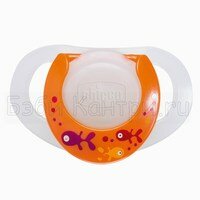Пустышка с кольцом, латекс 0+ 2шт Chicco 1751.00