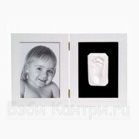 Рамочка двойная Baby Art (белая) 