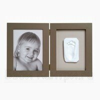 Рамочка двойная Baby Art (серая)
