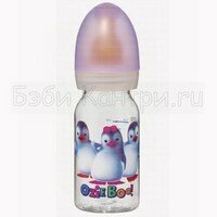 Бутылочка пласт.120 мл Веселые Пингвины OZIE BOO! 30000376