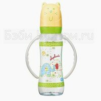 Бутыл.пл.цв.с ручкой 240 мл, лат.соска перем.поток Bebe Confort 30000201