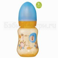 Бутылочка 120 мл, син/оранж, Nina & Martin,соска лат 3 скор.пот Bebe Confort 30000522
