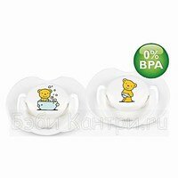 Пустышка силиконовая Мишки от 0-3 мес. BPA-Free Avent 86410
