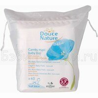 Диски ватные Carres Maxi Baby 40 шт Douce Nature 0004706