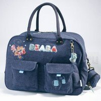 Джинсовая материнская сумка Denim Bag Beaba