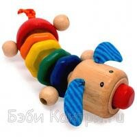 Игрушка щенок деревянная I'm Toy 22039