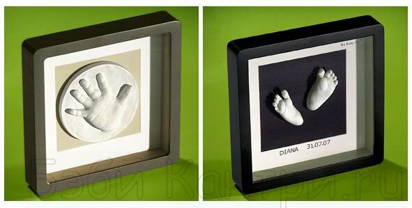Рамочка 3D Делюкс Baby Art (серая)