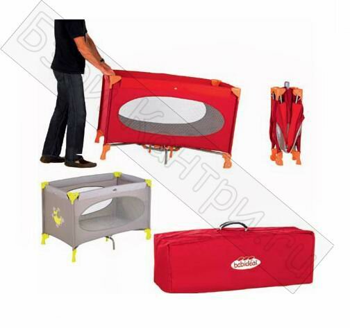 Манеж Babideal Ultra Kompak на колесах