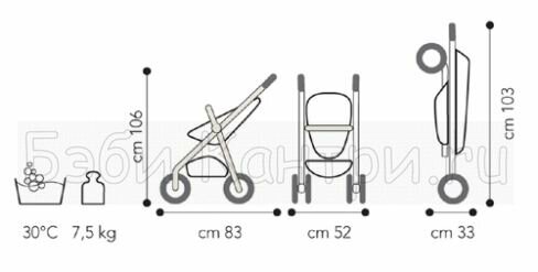 Детская прогулочная коляска Brevi B.Flexy