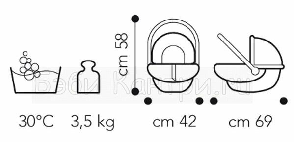 Коляска 3 в 1 Brevi Ovo