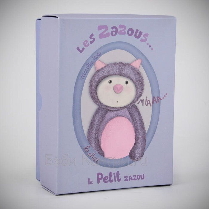 671052 R0 Игрушка мягкая Moulin Roty Cat в подар. уп. 26см