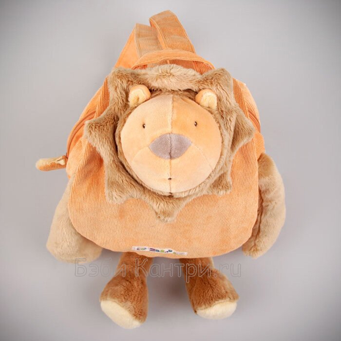 671100 R0 Игрушка мягкая Moulin Roty Рюкзак Рыжий львенок 38 см