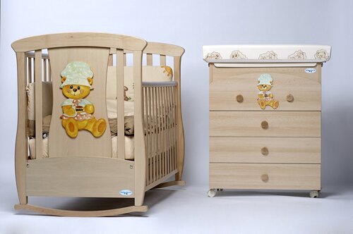 Детская кроватка-качалка Baby Italia Ivan con Orso