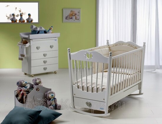 Детская кроватка-качалка Baby Italia Molly Lux